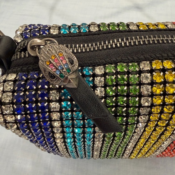 Kurt Geiger Handbags - Kurt Geiger Multicolor Crystal-Embellished Clutch